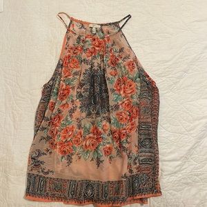 Joie floral tank blouse. Size medium. Perfect condition.